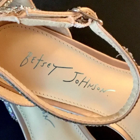 Blue by Betsey Johnson ‘Mari’ Heeled Sandals in Champagne - Picture 11 of 16